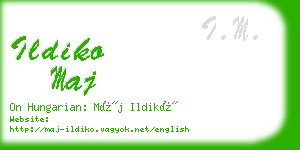 ildiko maj business card